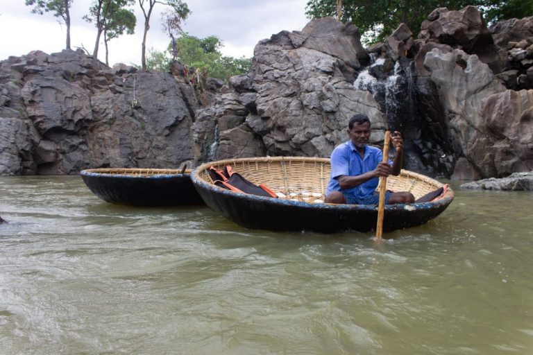 Coracle Boating at Hogenakkal