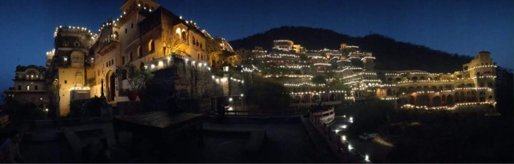 Neemrana Fort Palace at night