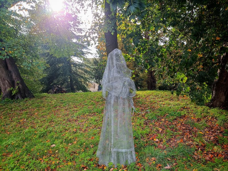 Ghost in garden in york england