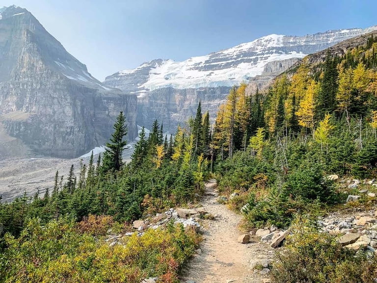 Plain of Six Glaciers hike in Banff National Park Canada