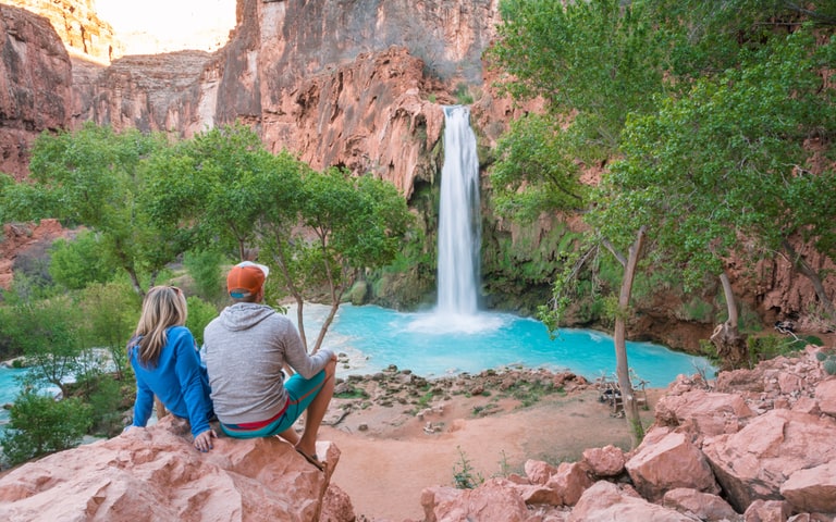 Havasu Falls hiking trails in Arizona USA one of the best hiking trails in North America