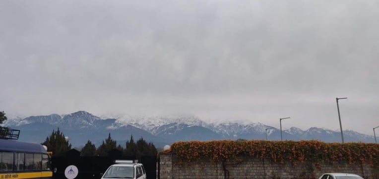 View of McLeodganj mountains