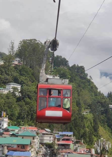 Cable car in gangtok sikkim