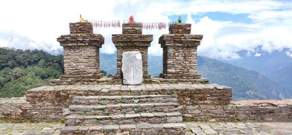 Rabdentse palace ruins in sikkim