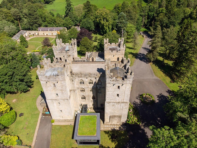 Langley castle hotel view